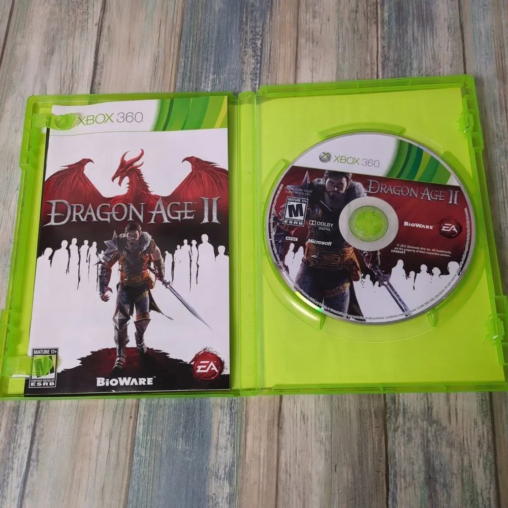 Dragon Age II (Xbox 360, 2011) EA Bioware CIB Complete w/ Manual Inserts